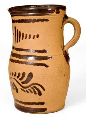 Tanware Pitcher, New Geneva, PA origin, circa 1885