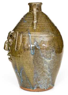 Large-Sized Double-Handled B. B. CRAIG / VALE, NC Stoneware Face Jug