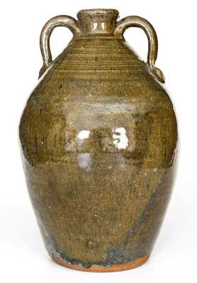 Large-Sized Double-Handled B. B. CRAIG / VALE, NC Stoneware Face Jug