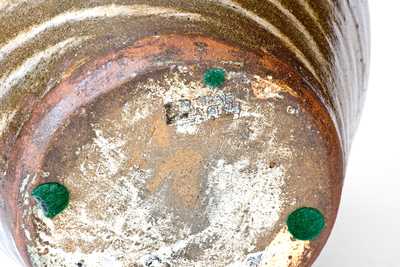Double-Handled B. B. CRAIG / VALE, NC Stoneware Jug with Swirl Glaze
