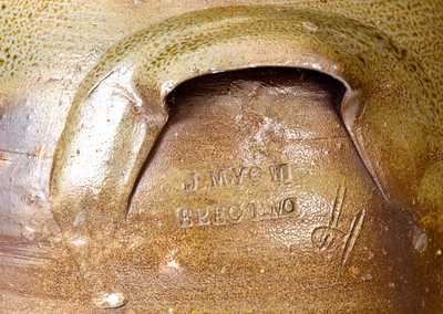 Scarce J. M. YOW / ERECT, NC Stoneware Jar