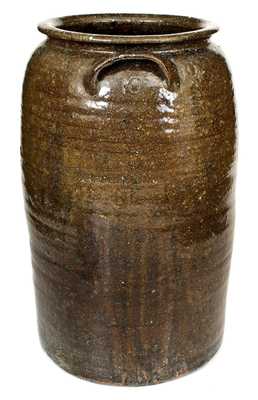 10 Gal. Alkaline-Glazed Stoneware Jar att. Burlon Craig, Catawba Valley, NC, c1935