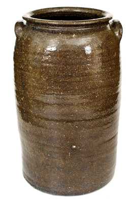 10 Gal. Alkaline-Glazed Stoneware Jar att. Burlon Craig, Catawba Valley, NC, c1935