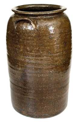 10 Gal. Alkaline-Glazed Stoneware Jar att. Burlon Craig, Catawba Valley, NC, c1935