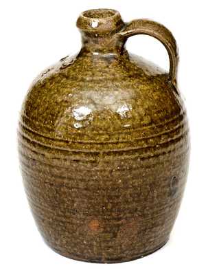 Fine Nelson Bass, Lincoln County, NC Alkaline-Glazed 1/2 Gal. Stoneware Jug