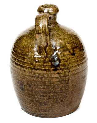 Fine Nelson Bass, Lincoln County, NC Alkaline-Glazed 1/2 Gal. Stoneware Jug