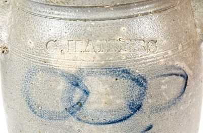 Rare G. HAMERS (Lower Shenandoah Valley Region) Stoneware Jar