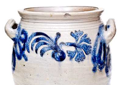 Extremely Rare and Important Morgan Pottery, Cheesequake, NJ, 18th Century Stoneware Jar