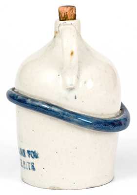 Unusual Stoneware Snake Jug Inscribed