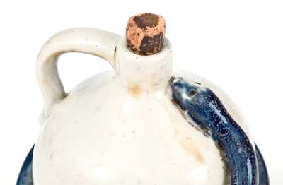 Unusual Stoneware Snake Jug Inscribed