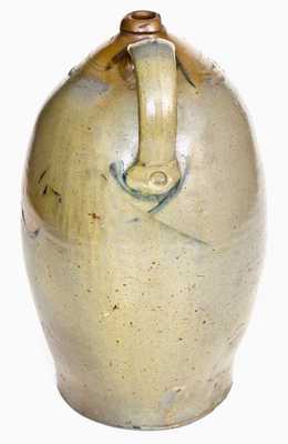 Very Rare Stoneware Jug w/ Brushed Cobalt Bird Decoration, probably Kentucky, c1840