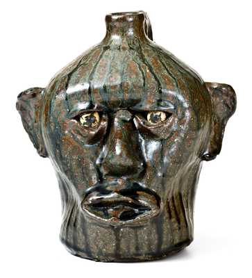 Lanier Meaders (Cleveland, Georgia) Face, circa 1970 