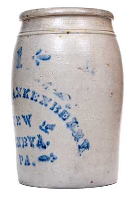 Rare 1 Gal. ENEIX & FRANKBERRY / NEW GENEVA, PA Stoneware Jar