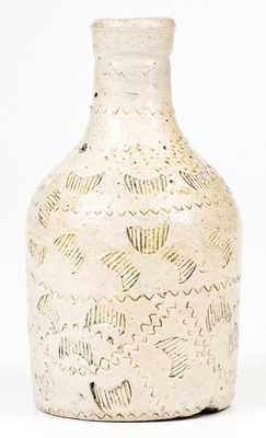 Exceptional Small-Sized Stoneware Bottle att. Frederick Carpenter, Charlestown, MA, early 19th century