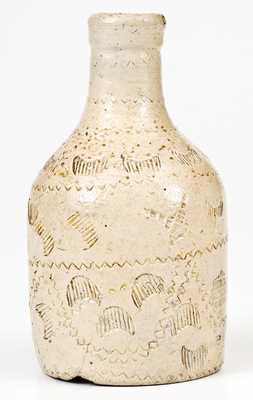 Exceptional Small-Sized Stoneware Bottle att. Frederick Carpenter, Charlestown, MA, early 19th century
