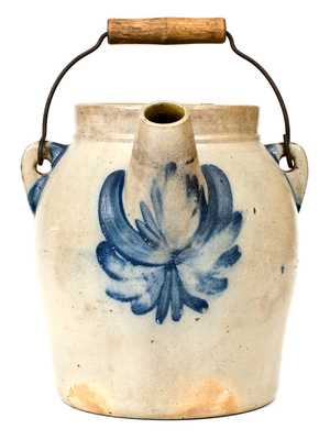 COWDEN & WILCOX / HARRISBURG, PA Stoneware Batter Pail w/ Cherries Decoration