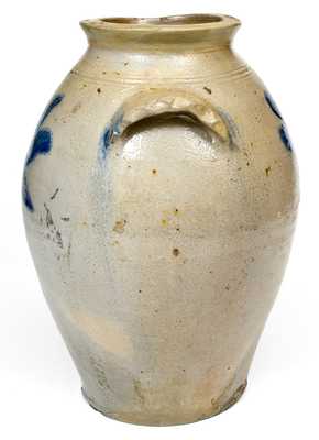 Early Albany, NY Stoneware Jar with Scalloped Handles