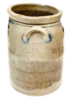Fine 5 Gal. J. M. HICKERSON / STRASBURG, VA Stoneware Jar w/ Profuse Floral Decoration