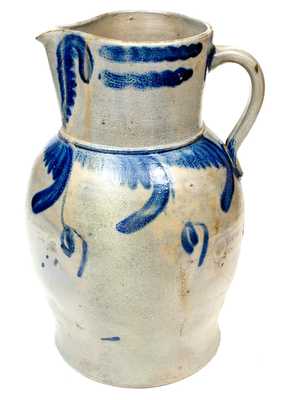 Rare 3 Gal. Baltimore, Maryland Stoneware Pitcher, circa 1840