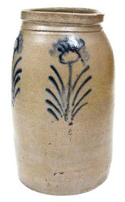 Unusual Early Strasburg, VA Stoneware Jar, probably Philip Byers, circa 1840