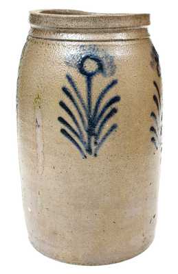 Unusual Early Strasburg, VA Stoneware Jar, probably Philip Byers, circa 1840