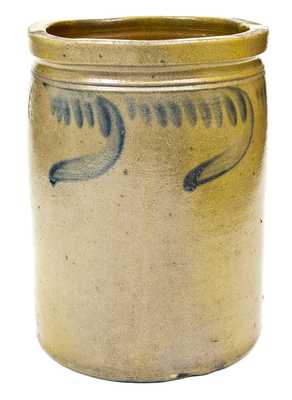 2 Gal. L. D. FUNKHOUSER / STRASBURG, VA Stoneware Jar with Swag Decoration