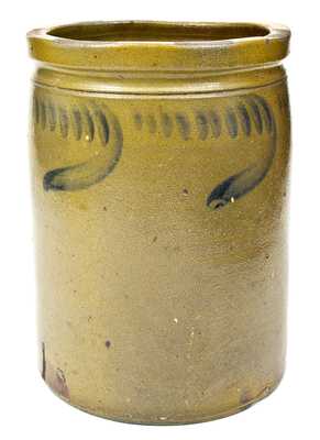 2 Gal. L. D. FUNKHOUSER / STRASBURG, VA Stoneware Jar with Swag Decoration