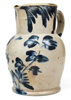 Fine 1 Gal. Remmey (Philadelphia, PA) Stoneware Pitcher, circa 1860