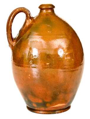 Rare G. S. (George Smith, Woodward, Centre County, Pennsylvania) Redware Jug