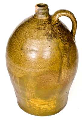 Scarce L. MILES 2 Gal. Stoneware Jug, Lewis Miles, Stony Bluff, Edgefield District, SC