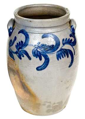 Attrib. Coffman Family, Elkton, Rockingham County, VA Stoneware Jar with Bold Cobalt Decoration