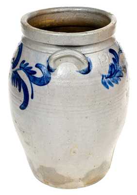 Attrib. Coffman Family, Elkton, Rockingham County, VA Stoneware Jar with Bold Cobalt Decoration