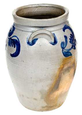 Attrib. Coffman Family, Elkton, Rockingham County, VA Stoneware Jar with Bold Cobalt Decoration