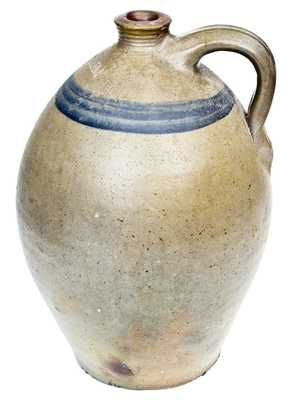 2 Gal. Stoneware RUM Jug att. Branch Green, Philadelphia, PA, circa 1820