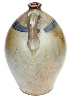 2 Gal. Stoneware RUM Jug att. Branch Green, Philadelphia, PA, circa 1820