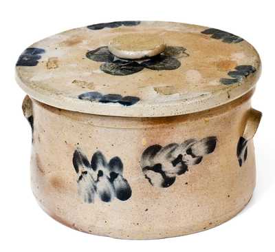 1 Gal. Stoneware Butter Crock with Lid, Baltimore, MD, circa 1870