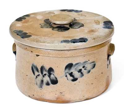 1 Gal. Stoneware Butter Crock with Lid, Baltimore, MD, circa 1870