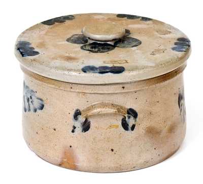 1 Gal. Stoneware Butter Crock with Lid, Baltimore, MD, circa 1870
