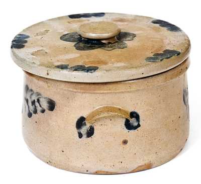 1 Gal. Stoneware Butter Crock with Lid, Baltimore, MD, circa 1870