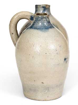 Fine New Haven, CT Miniature Stoneware Gemel Jug