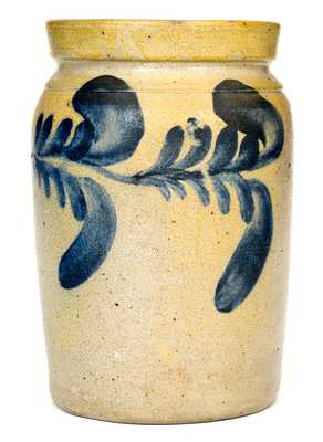 Quart-Sized Stoneware Jar, att. Richard Remmey, Philadelphia, PA, circa 1870