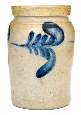 Quart-Sized Stoneware Jar, att. Richard Remmey, Philadelphia, PA, circa 1870