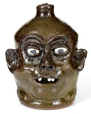 Lanier Meaders (Cleveland, GA) Stoneware Face Jug, circa 1980