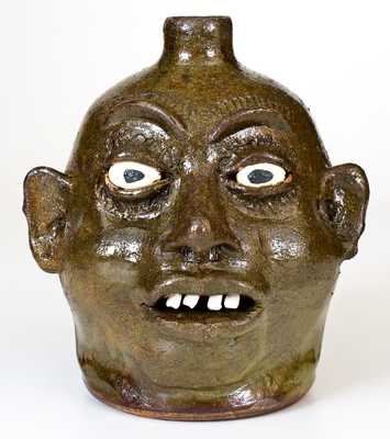 Lanier Meaders (Cleveland, GA) Stoneware Face Jug, c1980