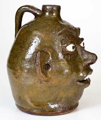 Lanier Meaders (Cleveland, GA) Stoneware Face Jug, c1980