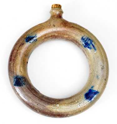 Fine North Carolina Stoneware Ring Jug with Cobalt Decoration, possibly Craven, late 19th Century