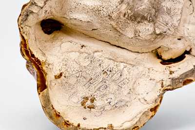 Exceptional Raccoon Match Holder by A. H. Prall at Fulper Pottery, Flemington, NJ, 1903