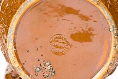 AMERICAN POTTERY CO. / JERSEY CITY, N.J. Stoneware Hound-Handled Pitcher