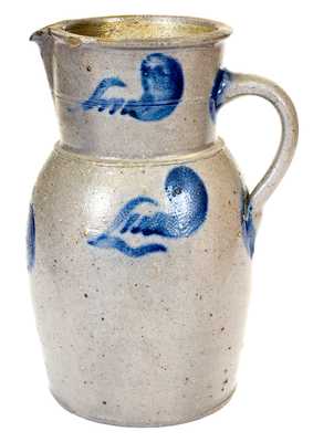 W. H. LEHEW & CO. / STRASBURG, VA Stoneware Pitcher w/ Cobalt Decoration