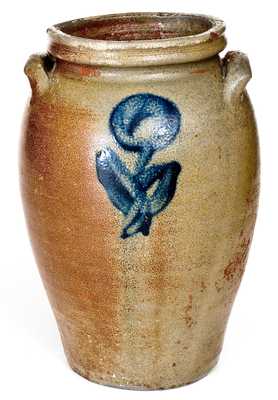 Rare att. T. R. Waddell, Aleghany County, Virginia "1851" Stoneware Jar